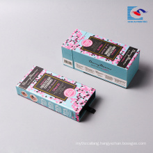 custom paper false printed eyebrow drawer box packaging